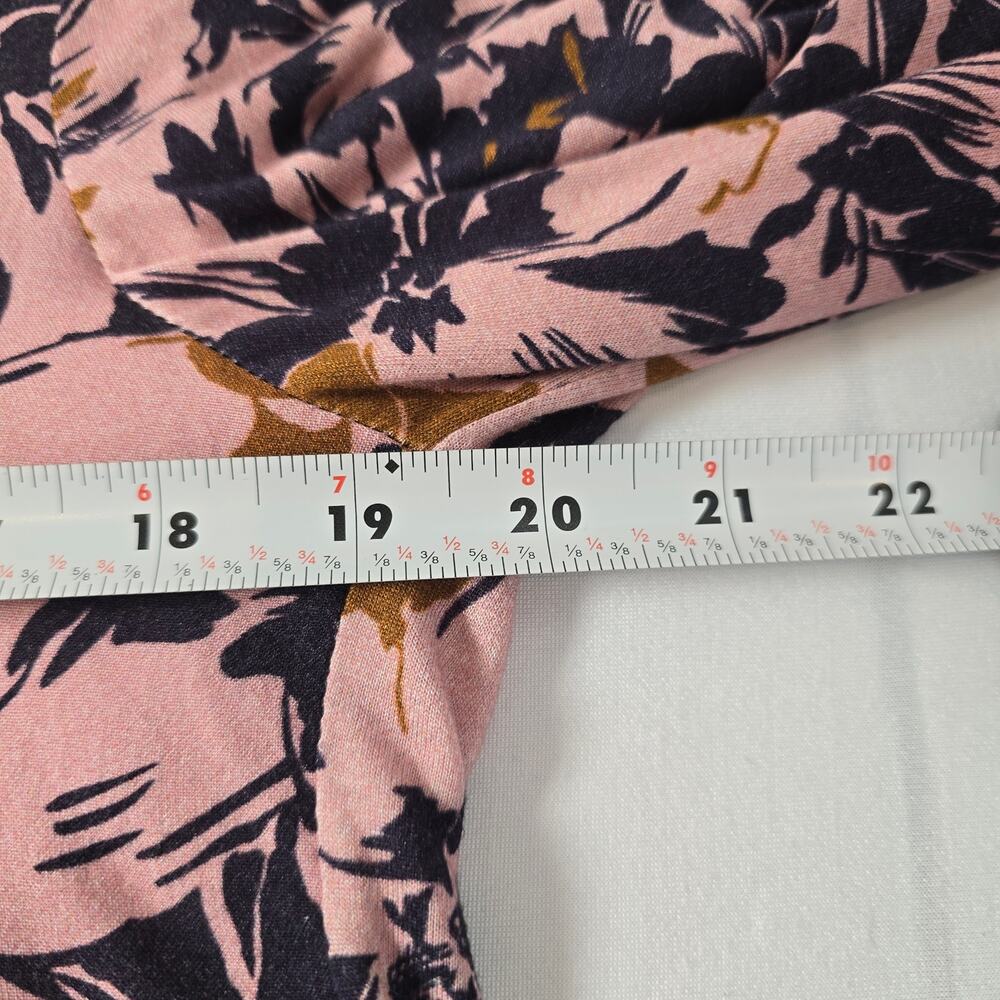 Bl-nk x Anthropologie Stephanie Long-Sleeve Top in pink floral. Size M. Ret $118 - Picture 6 of 11